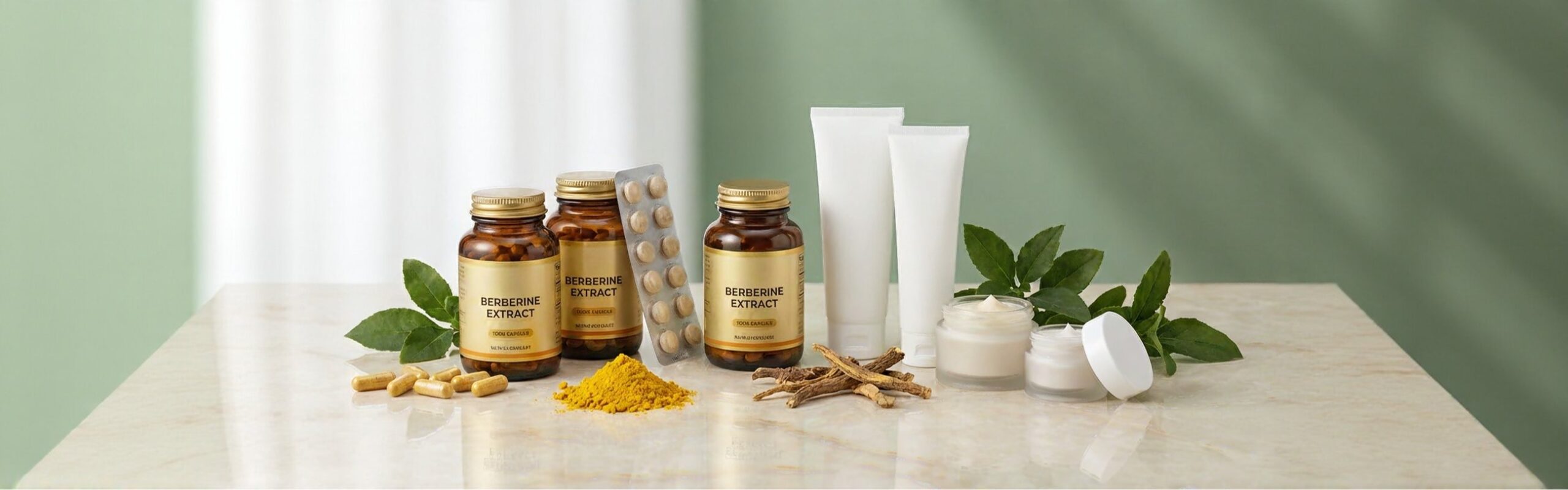 Products made with berberine